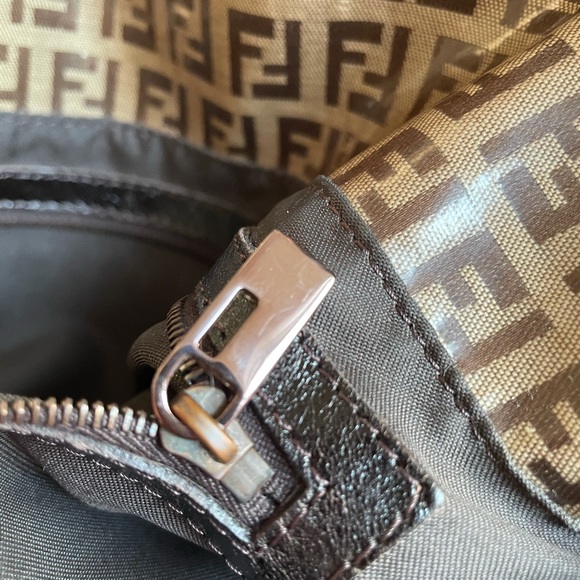 Fendi vintage coated canvas bag, with storage bag - Picture 3 of 15